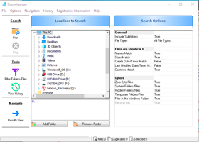 Take a closer look at Doppelganger's user-friendly interface designed for efficient file management and duplicate file detection. In this screenshot, you can see how our powerful duplicate file finder simplifies the process of scanning for similar files, file clones, and redundant content. Experience effortless duplicate file search and removal, while keeping your disk space clean and organized.